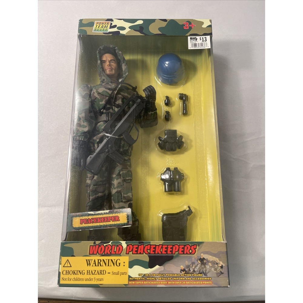 Power Team Elite World Peacekeepers 12" Peacekeeper Action Figure New